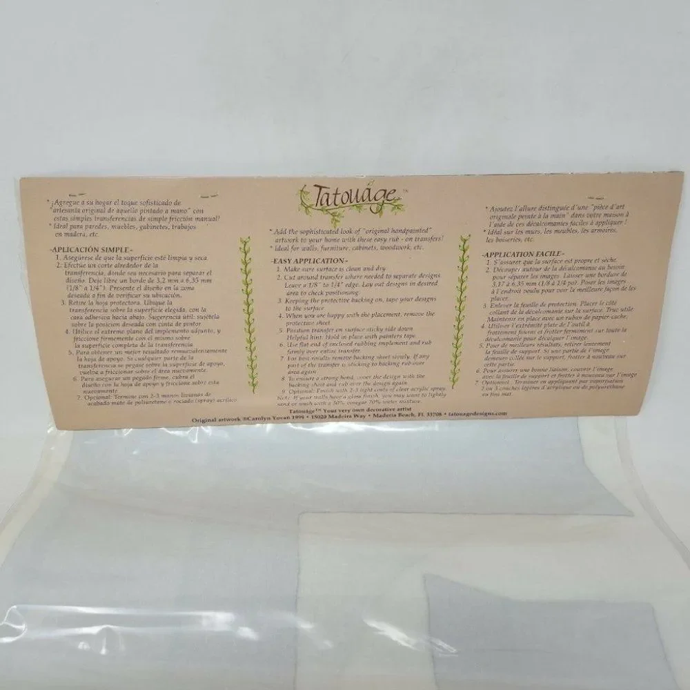 TATOUAGE DECORATIVE TRANSFER DESIGNS CAROLYN YOVAN LIGHTHOUSE SEA KIT 14